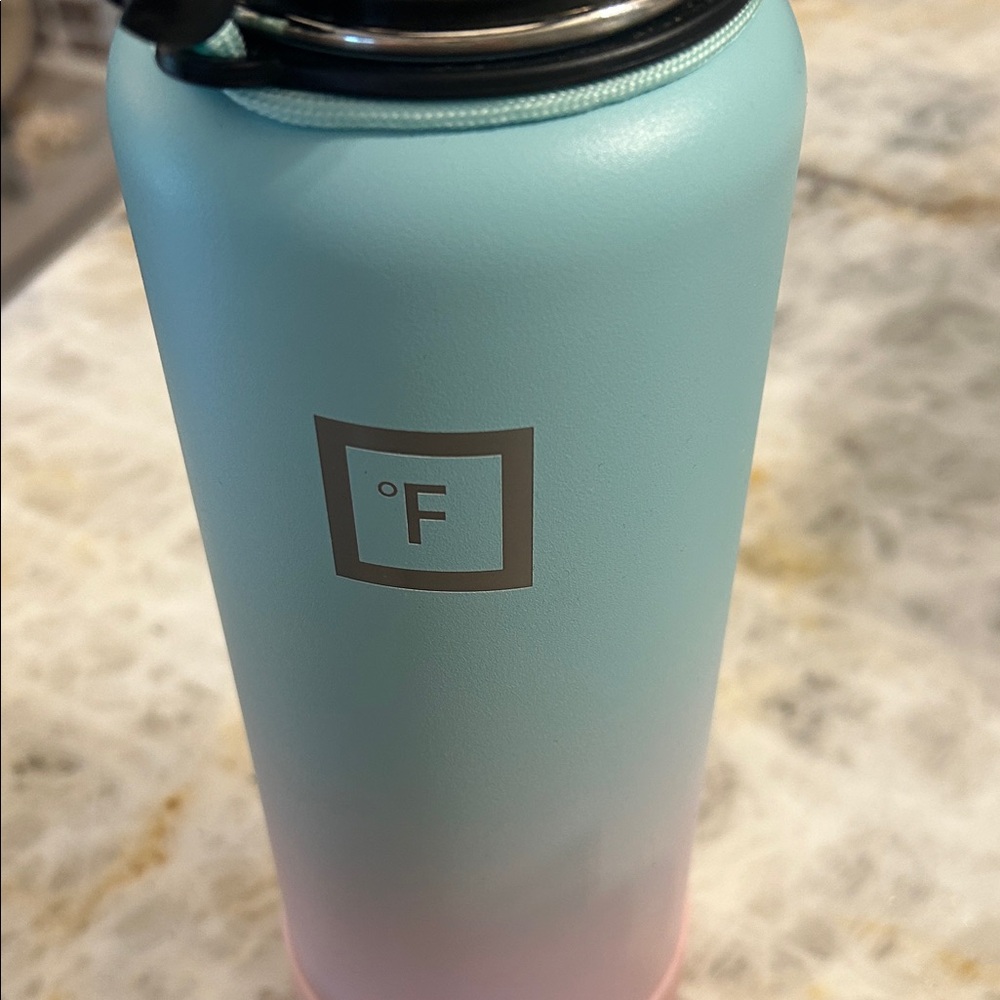 Gradient Blue and Pink Water Bottle